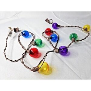Christmas Bulb \ Ornament 6' String Lights, by Decorative Outfit "bulbs" plastic